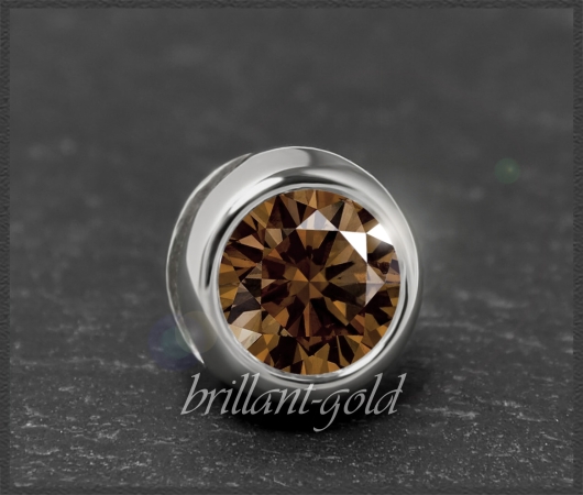 Gold Brillant Anhänger 585 Weißgold; 0,71ct, VS2